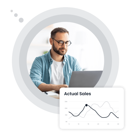 sync in accounting data live forecast sales